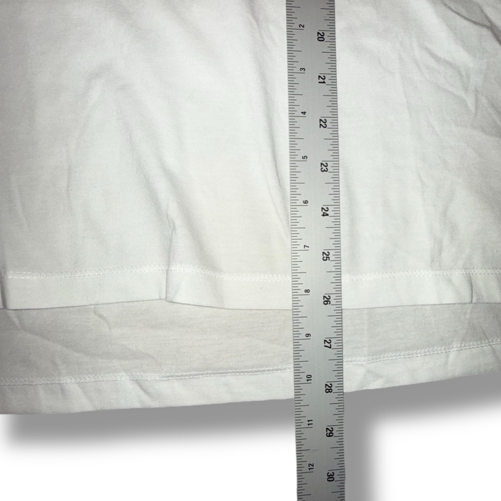 DSG Women's Core Cotton Jersey V-Neck T-Shirt 1X White - Picture 10 of 12